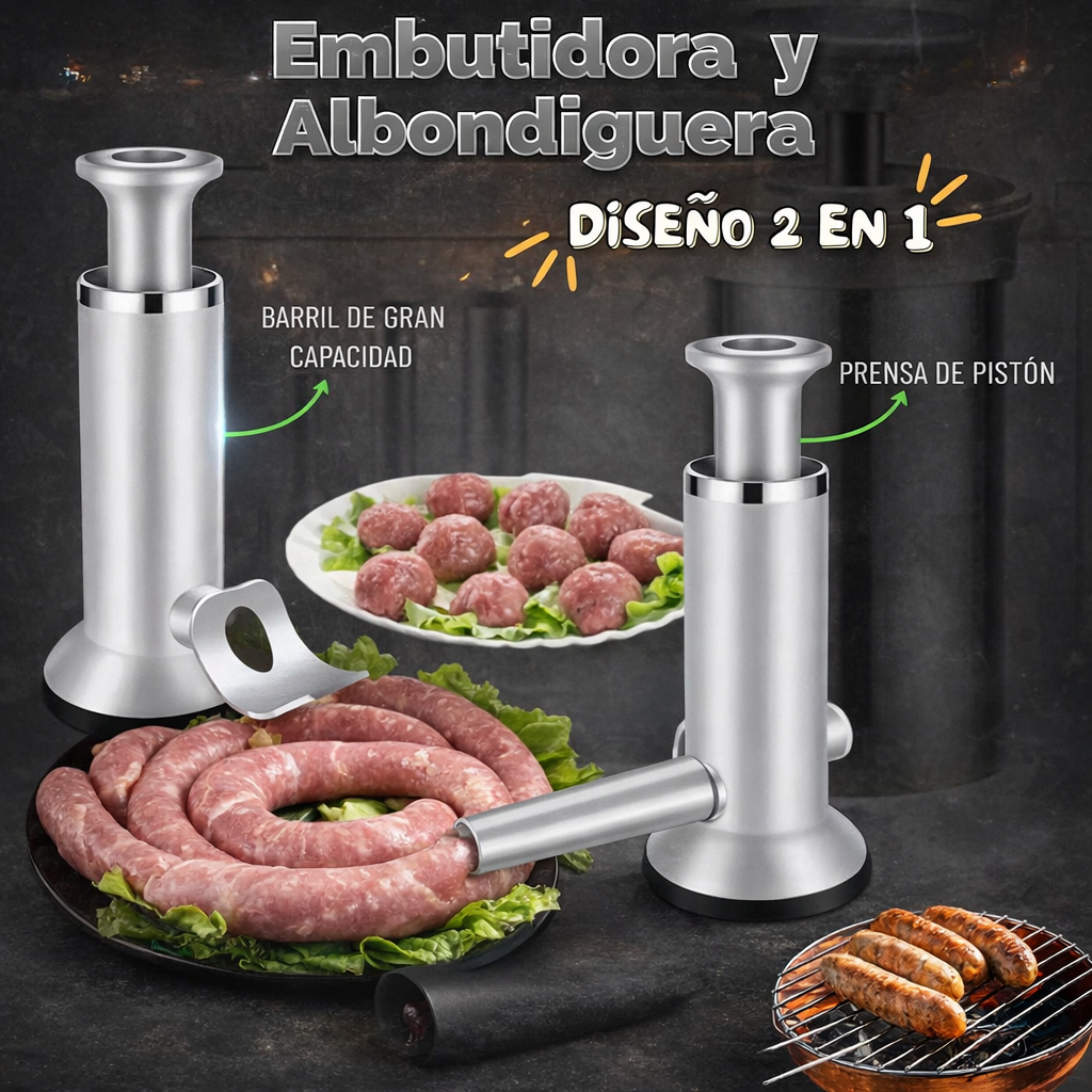 🛠️ Sausage Maker – EMBUTIDORA 2 en 1