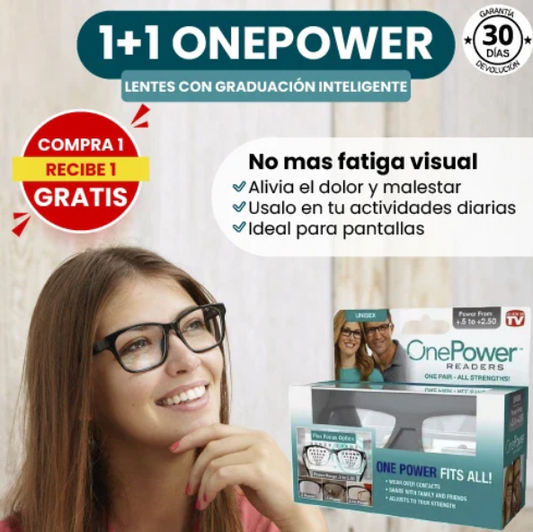 👓 OnePower™ Lentes Ópticos con Graduación Inteligente — ¡Llévate 1 GRATIS!