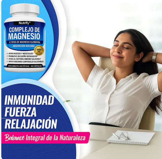 🔥 Magnesio Max – Duerme Mejor, Baja el Estrés y Relaja Tus Músculos