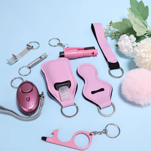 💖🔐 Kit de Seguridad Personal – Llavero de Protección Femenina